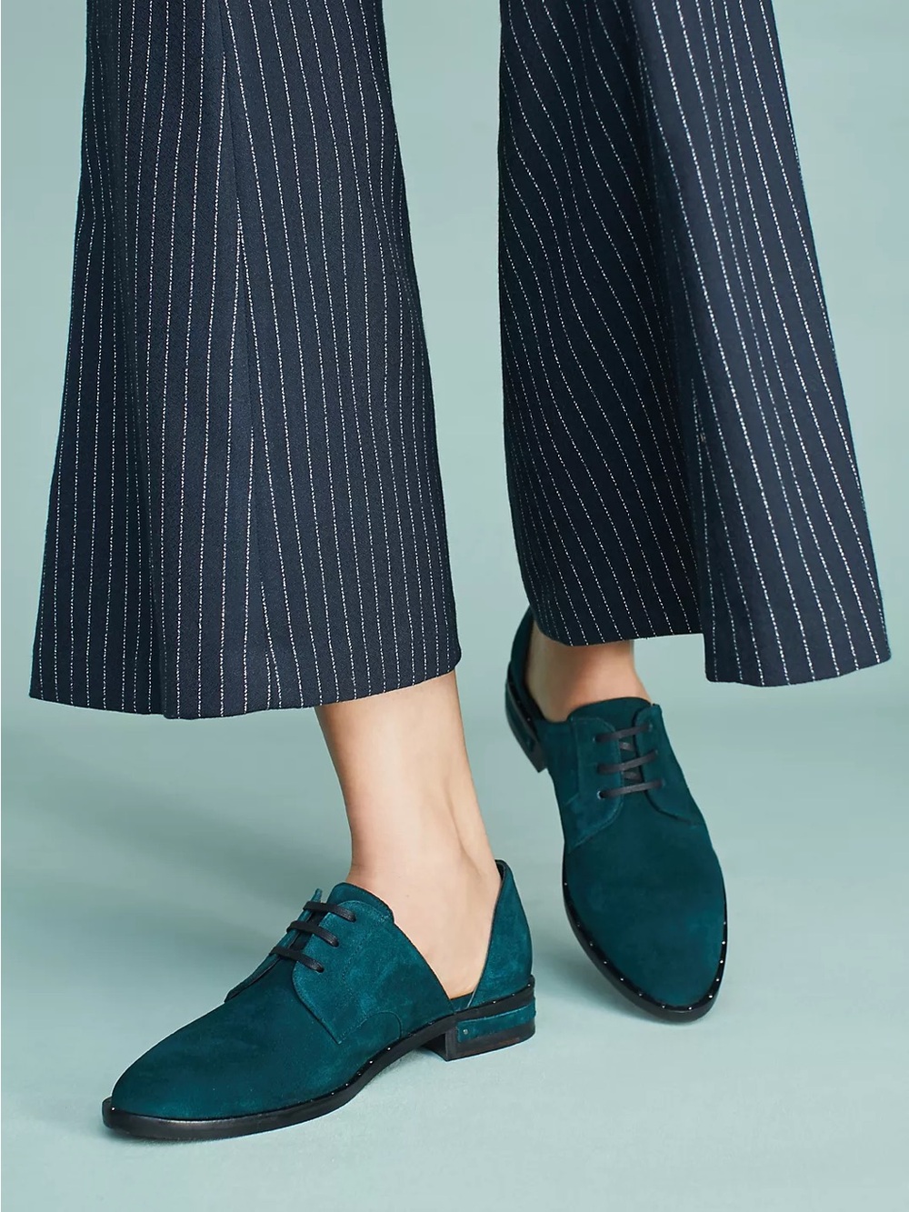 Freda Salvador Navy D’Orsay Flats Sz 7.5 - Picture 6 of 8